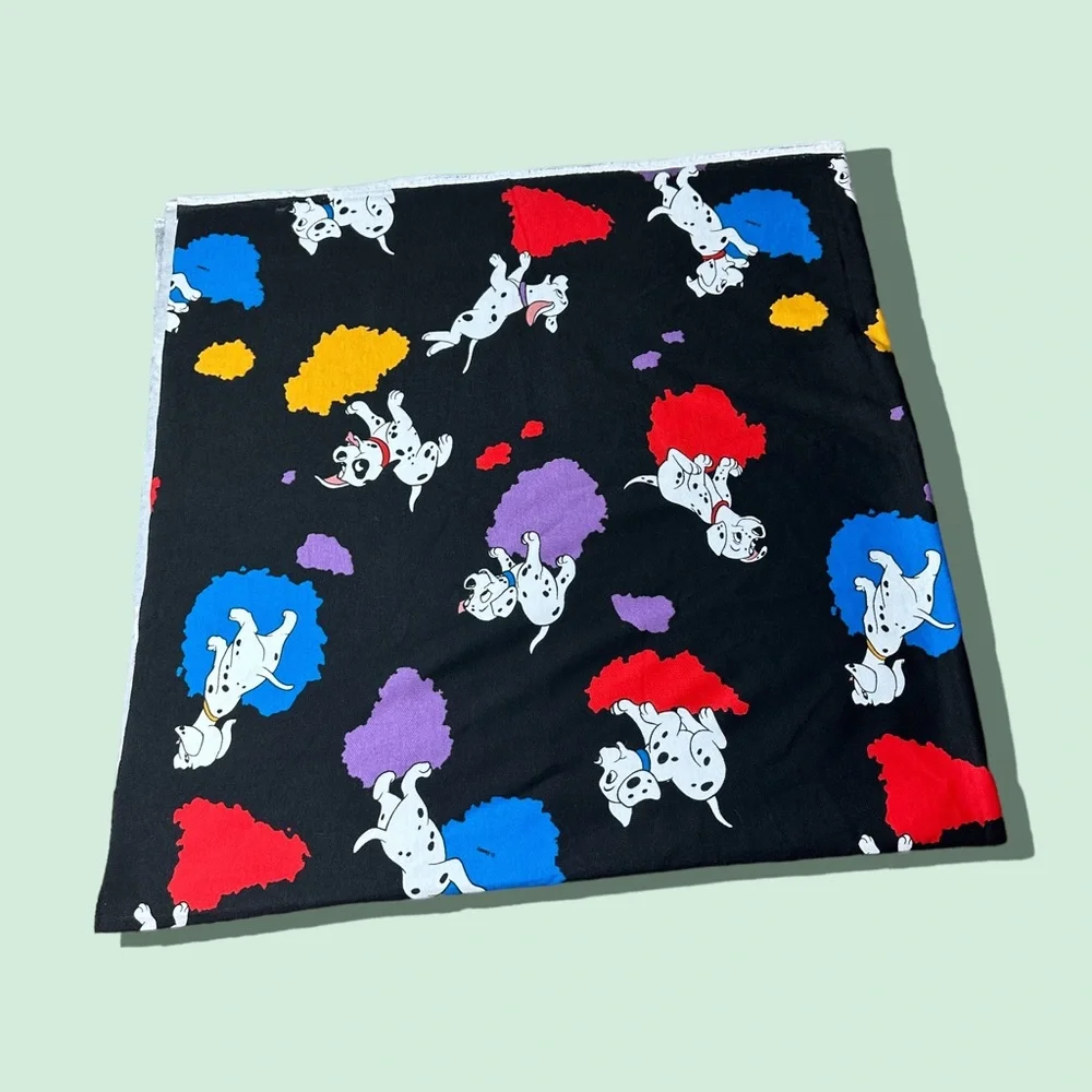 Unique Disney 101 Dalmatian Puppy Black Paint Splatter Fabric 58” x 60”